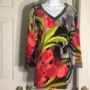 LAST CALL: JM Collection (Macy’s) Tunic Top - M